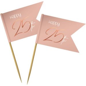 Cocktailprikkers elegant lush blush 25