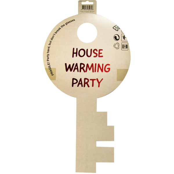 marketing Misverstand aansporing Sleutel huldeschild housewarming party - feestartikelen bestellen cadeau  artikelen nieuwe woning