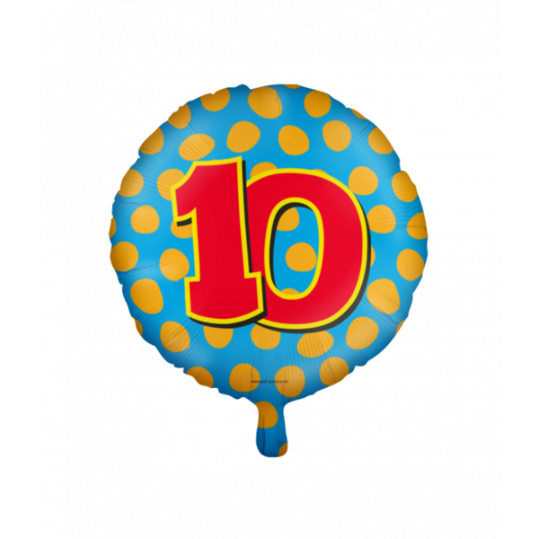 wedstrijd radium Likeur Folieballon happy foil 10 - goedkope feestartikelen bestellen kinderfeestje